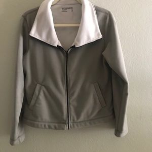 James Perse tan fleece jacket. Size 3